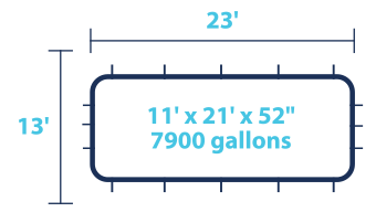 Rectangle Pool - 11x21