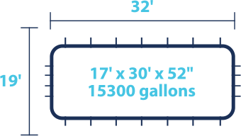 Rectangle Pool - 17x32